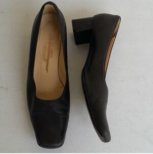 Salvatore Ferragamo Block Heel Pumps Size 11